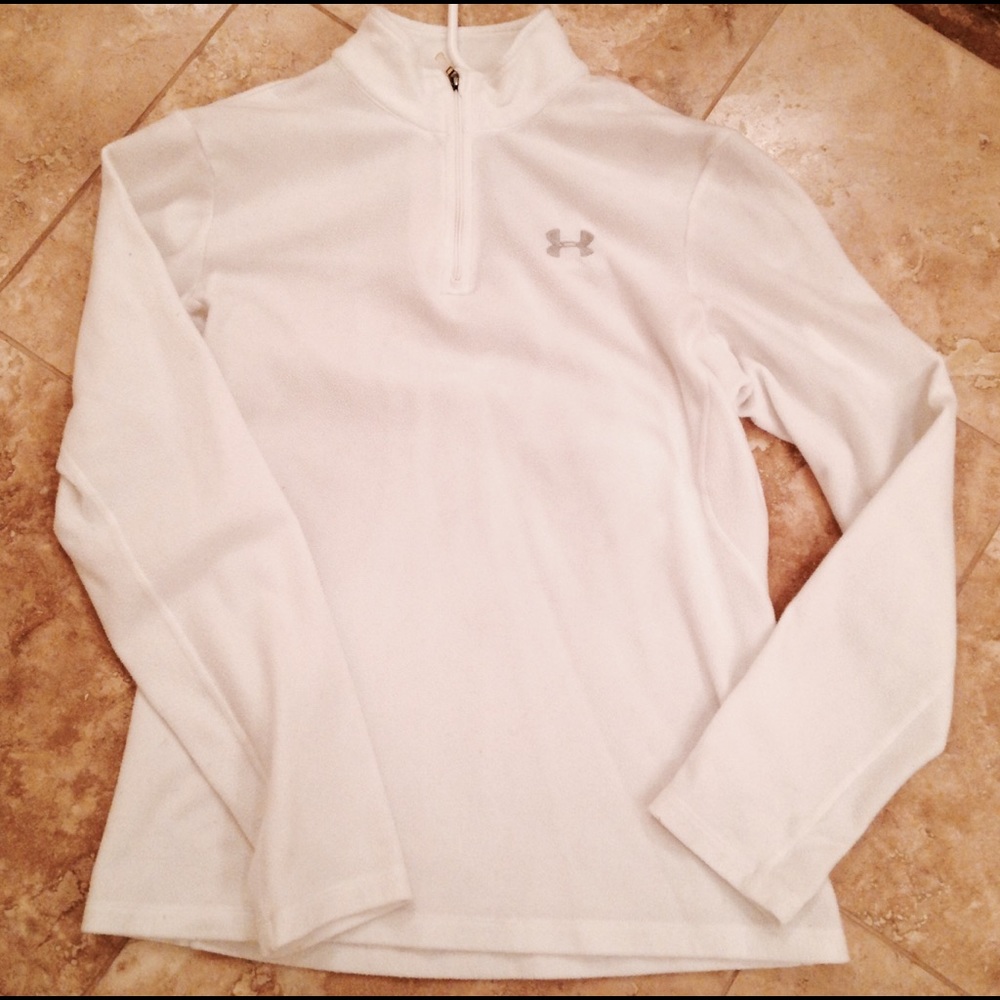 White Under Armour Quarter Zip